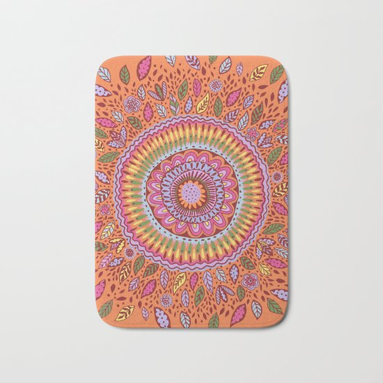 Pumpkin Bloom Bath Mat