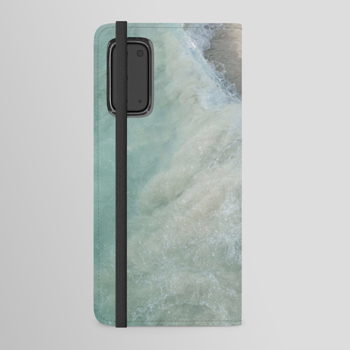 Caribbean Sea Foam Bliss #1 #ocean #wall #art #society6 Android Wallet Case