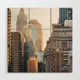 New York City Golden Hour | Architecture and Travel Photography Wood Wall Art