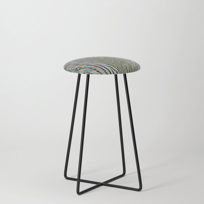 Colorful Spring Light Abstraction  Counter Stool