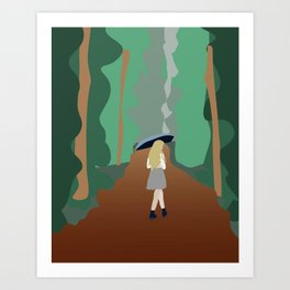 mika in the woods Art Print