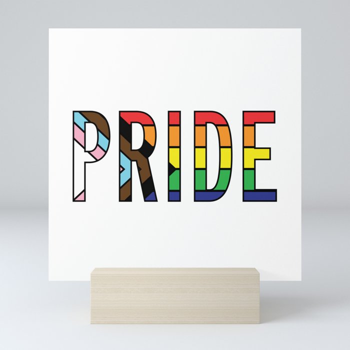 Pride Letters Mini Art Print