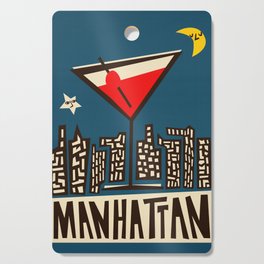 Manhattan Cocktail Print Cutting Board