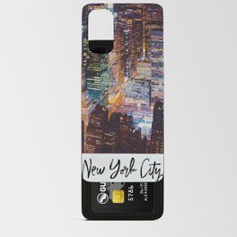 New York City at Night | Vintage Style Photography Android Card Case