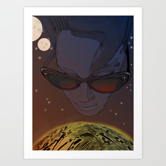 Wanda, Kisses from Planet UZU- Dawn version Art Print