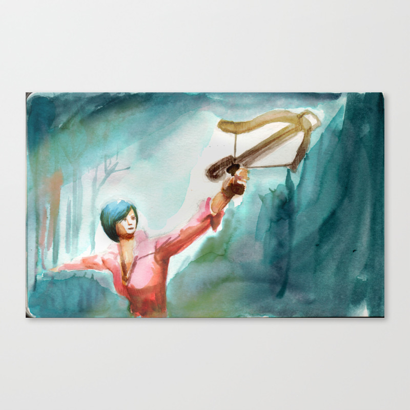 Green Forest Arrow Canvas Print By Trmcleod Society6