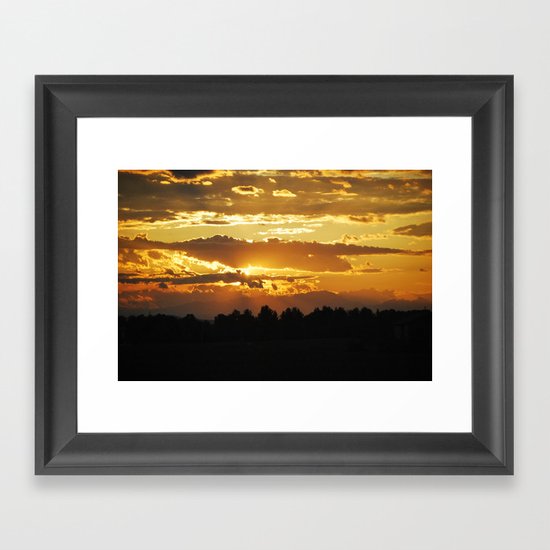 Sunset Framed Art Print