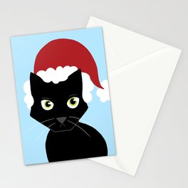 Santa Cat Stationery Cards