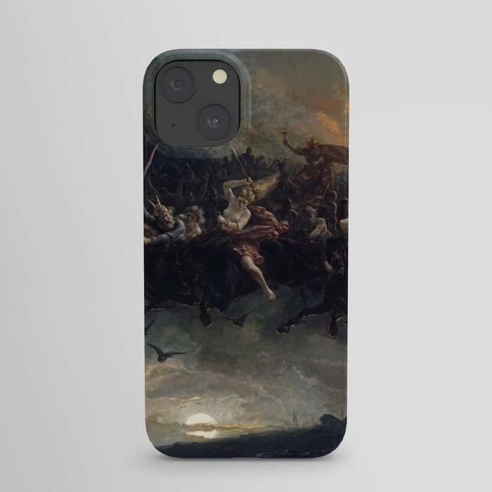 The Wild Hunt Of Odin, 1872 by Peter Nicolai Arbo iPhone Case