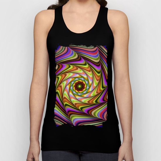 Colourful psychedelic motion Unisex Tank Top