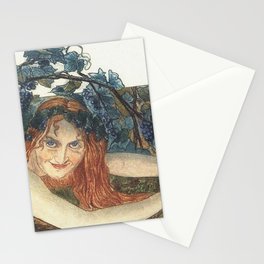  The Wine Of Lovers - Carlos Schwabe Stationery Card