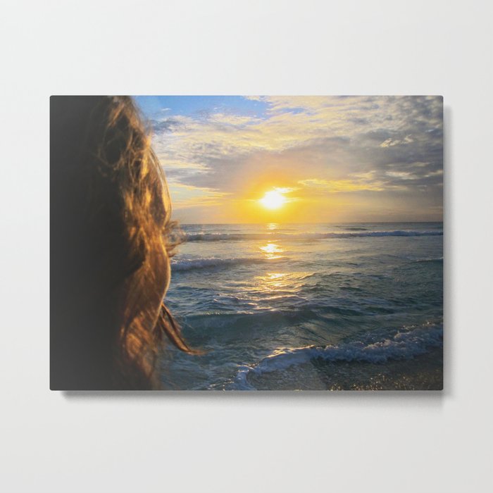 Viewing the Sunset Metal Print