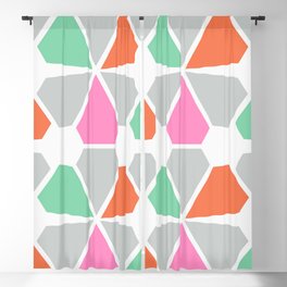 Triangle Pattern Background Blackout Curtain