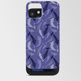 Narwhals in a Very Peri Pool iPhone Card Case