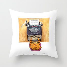 The Great Catsby. Throw Pillow