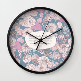 Give me books, French wine - Keats Wall Clock