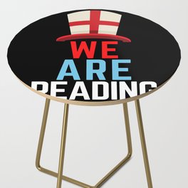 We Are Reading England Flag Sports Side Table