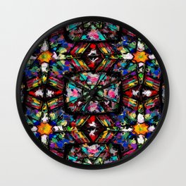 Ecuadorian Stained Glass 0760 Wall Clock