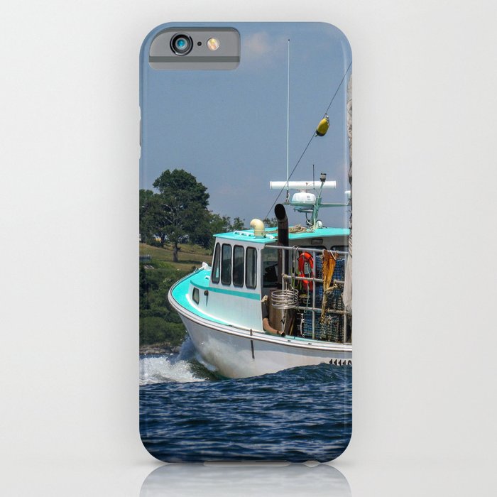 Lobster Boat in Portland, Maine iPhone Case