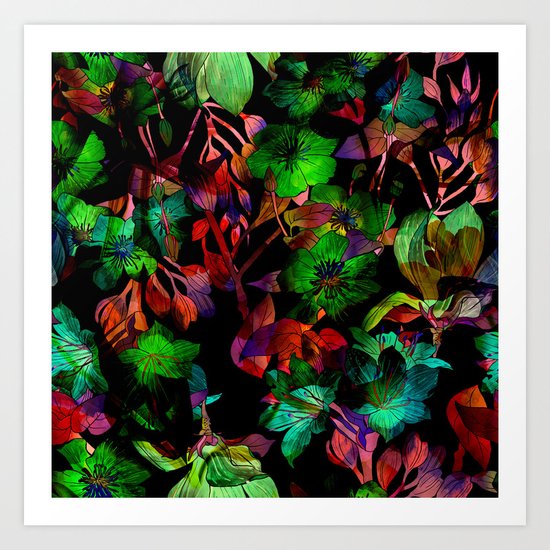 Colorful Floral Pattern Art Print