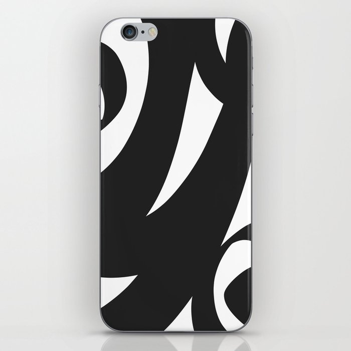 Simple Black and White Drawing iPhone Skin