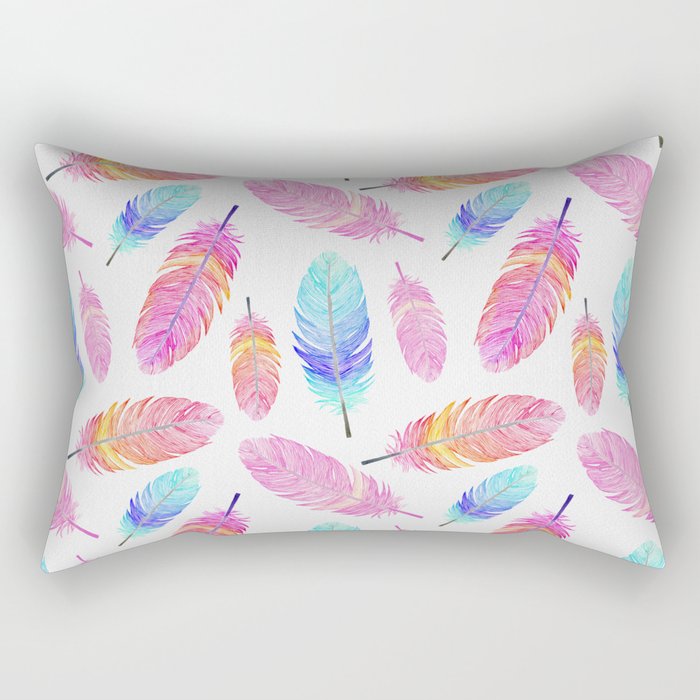 Sunset feather Rectangular Pillow