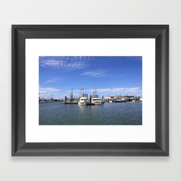 Steveston Fishing Harbour Framed Art Print