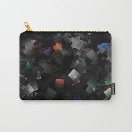 raw abstract Carry-All Pouch | Dark, Digital, Painting, Pattern, Raw, Shapes, Squares, Expressionism, Abstract 