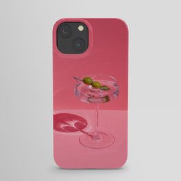 Hot Pink Martini iPhone Case