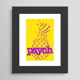 Psych and the Purple Pineaple Framed Art Print