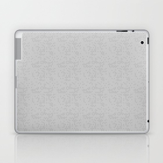 Small Grey Honeycomb Bee Hive Geometric Hexagonal Design Laptop & iPad Skin