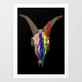 Pride Goat Art Print