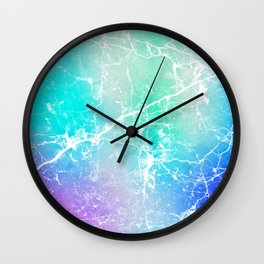 Modern turquoise purple watercolor abstract marble Wall Clock | Purple, Colorful, Marble, Abstractpattern, White, Purplemarble, Neoncolors, Brightcolors, Watercolor, Tealwatercolor 