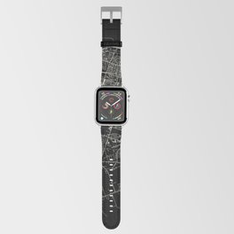 Killeen, Texas - black and white city map Apple Watch Band