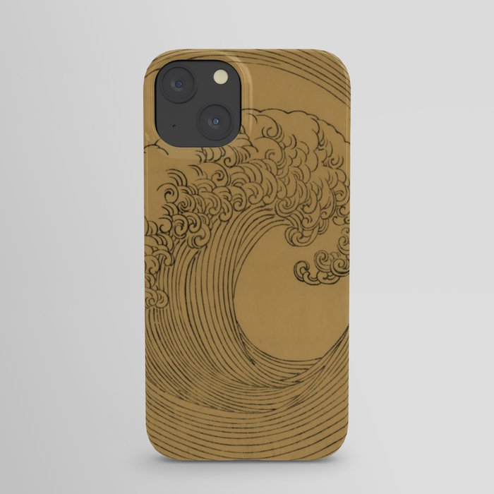 Golden Wave iPhone Case