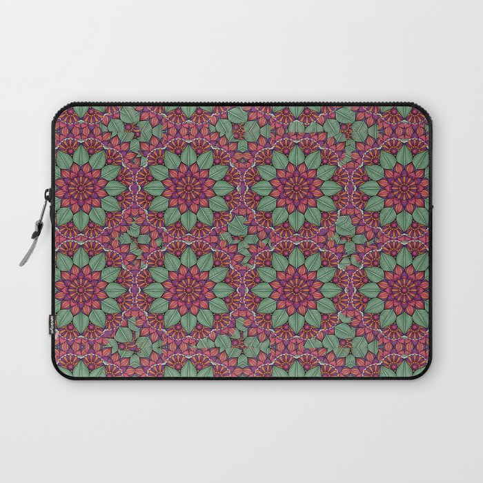 flower mandala design pattern Laptop Sleeve