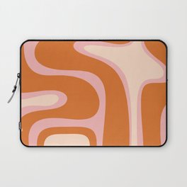 Copacetic Retro Abstract Pink Orange Cream Laptop Sleeve