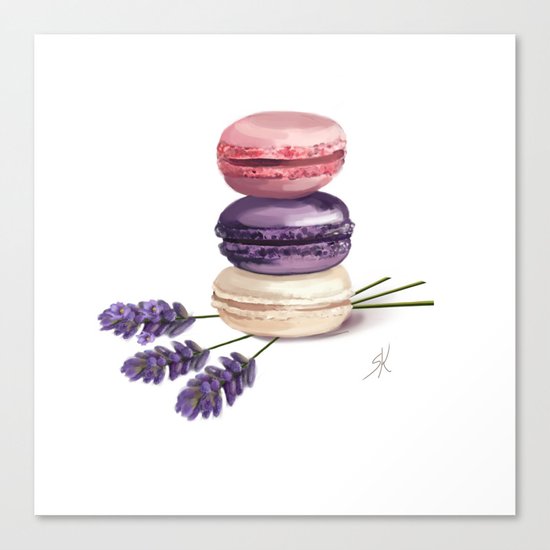 Macarons Canvas Print