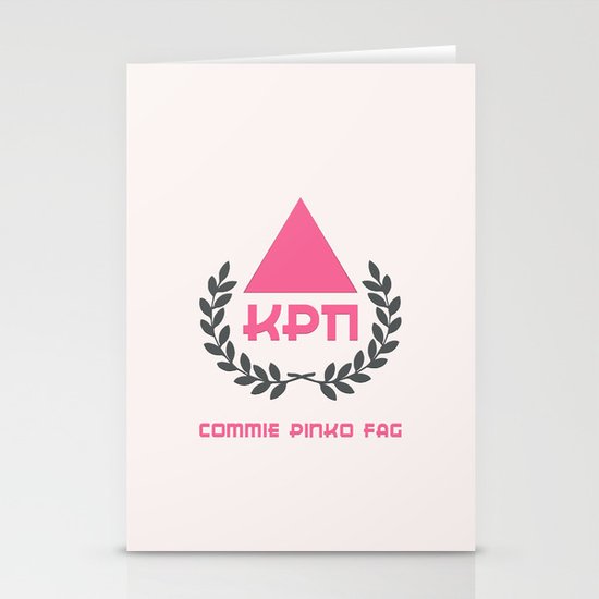 Commie Pinko Fag: Family Crest Stationery Cards