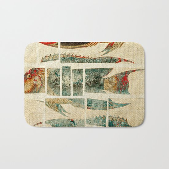 Fish Under Strong Radiation 2 Bath Mat