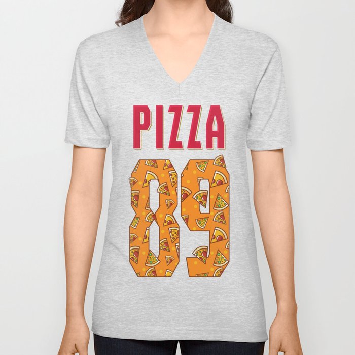 Pizza 89 V Neck T Shirt