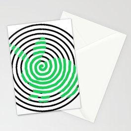 spiral bunny Stationery Card