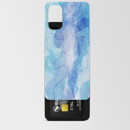 Blue Stripes - Alcohol Ink Art Android Card Case