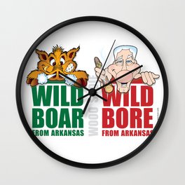 Wild Boar & Bill the Bore! Wall Clock