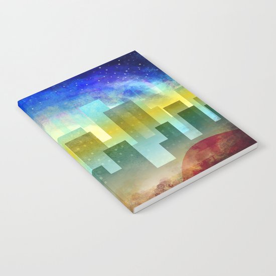 Colorful night digital illustration II. Notebook