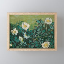 Van Gogh - Wild Roses, 1889 Framed Mini Art Print