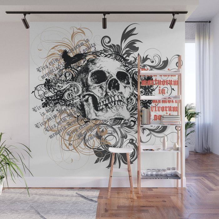 The life of the dead is retained in the memory of the living Wall Mural