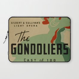Federal Music Project The Gondoliers - Retro  Vintage Music Symphony  Laptop Sleeve
