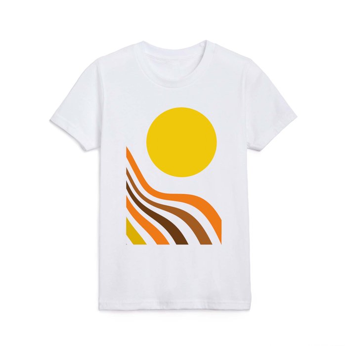 Retro Sun Ocean Wave #1 #retro #art #society6 Kids T Shirt