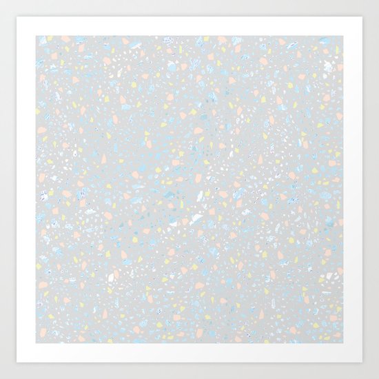Neon star dust Art Print